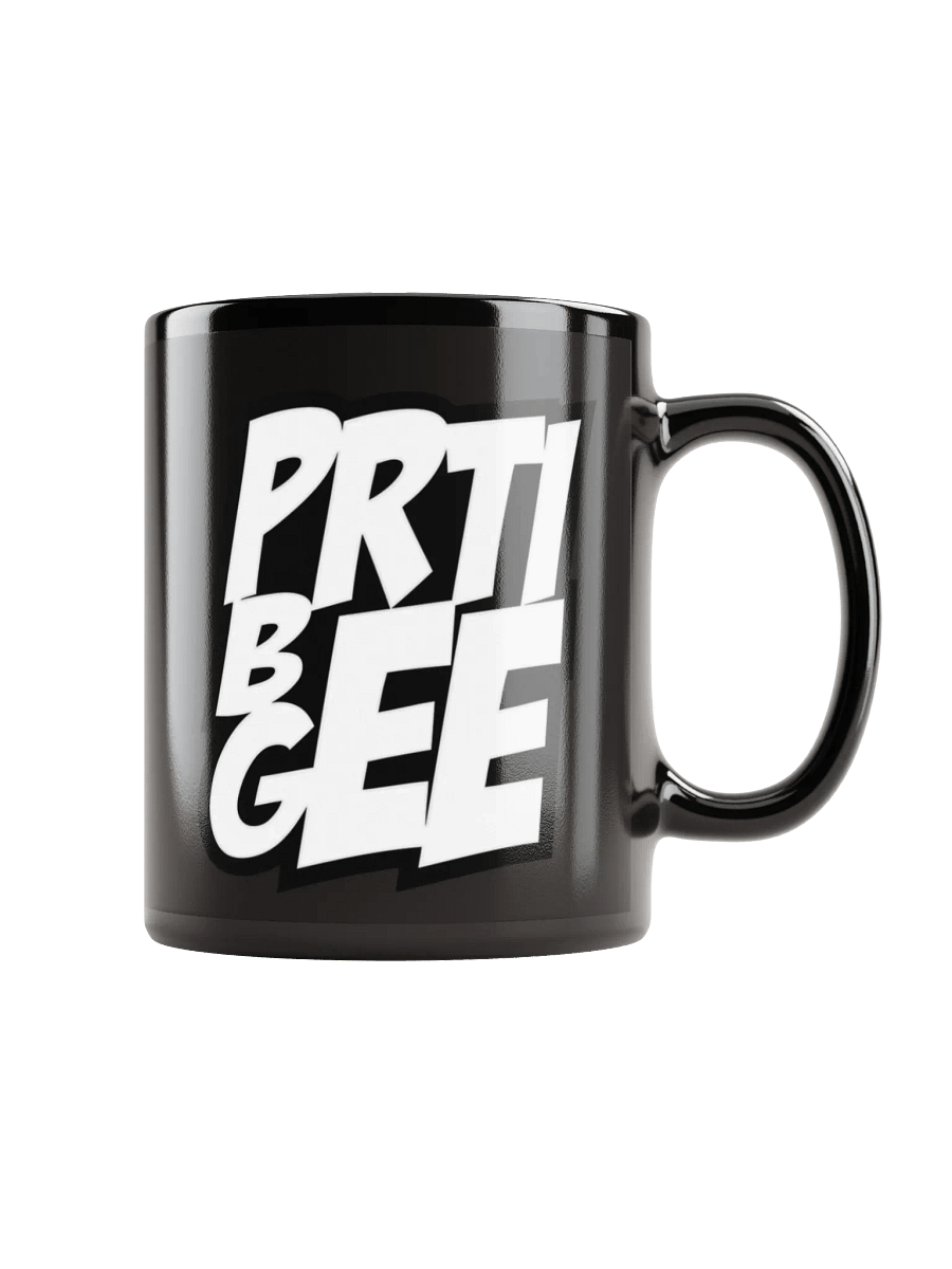 PRTI BEE GEE Black Glossy Mug product image (2)