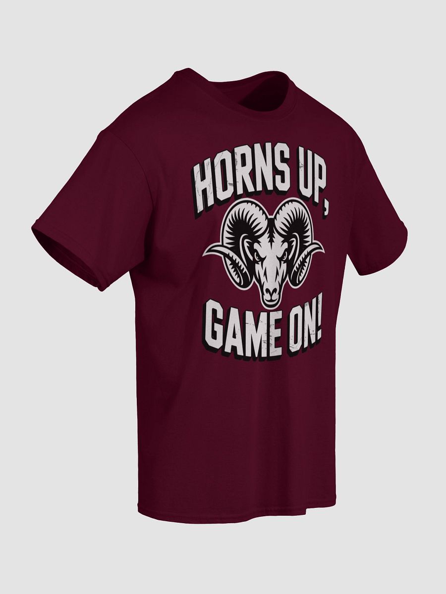 Horns Up Ram's Head Distressed T-Shirt product image (31)