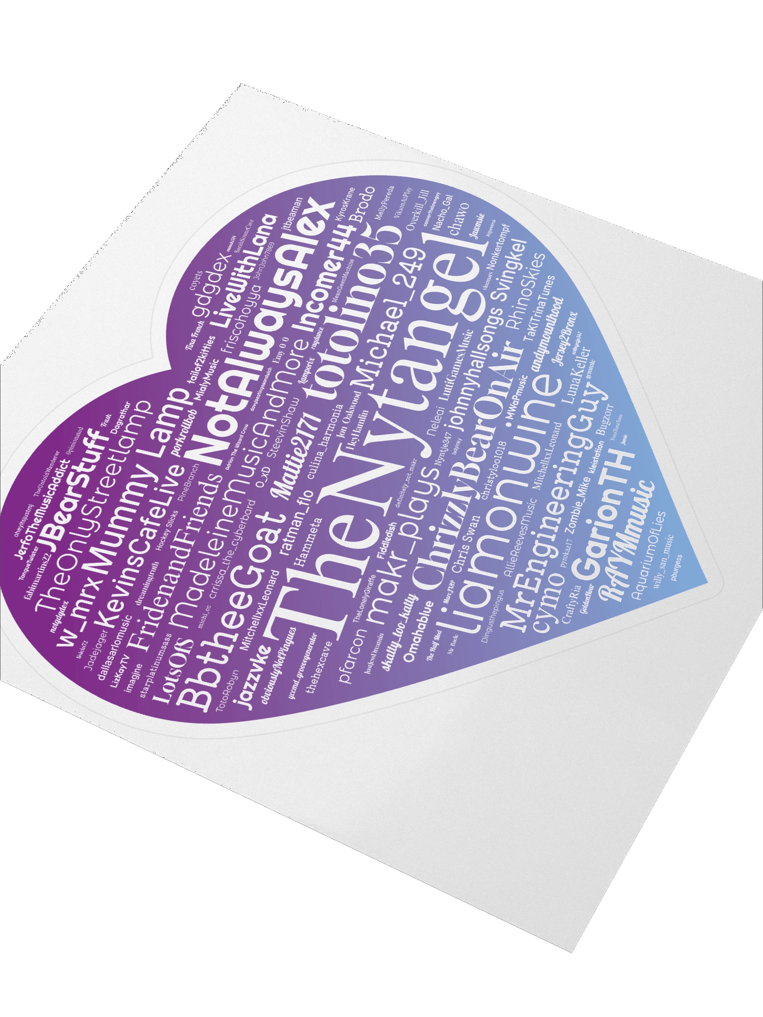 Showcase 2025 Heart Sticker product image (3)