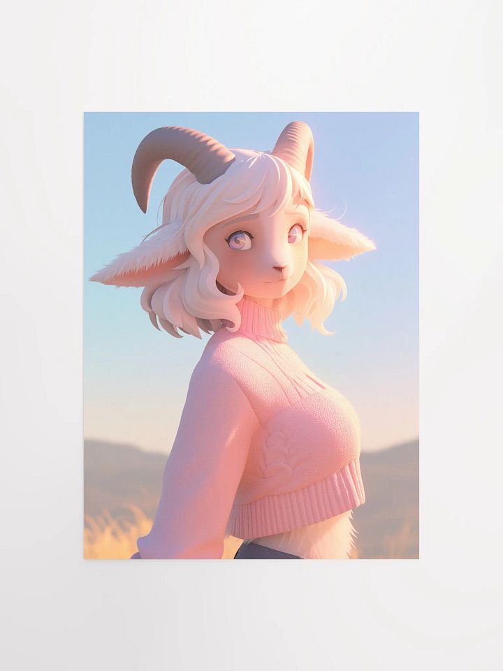 Whimsical Goat-Human Hybrid Poster product image (1)