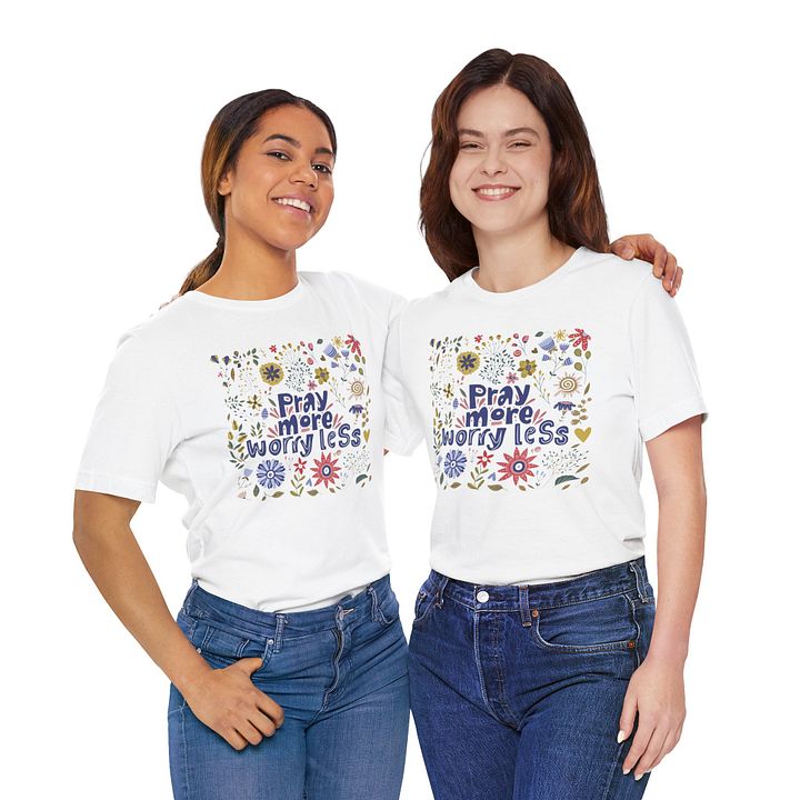 Pray more worry less Comfort unisex Tee product image (2)