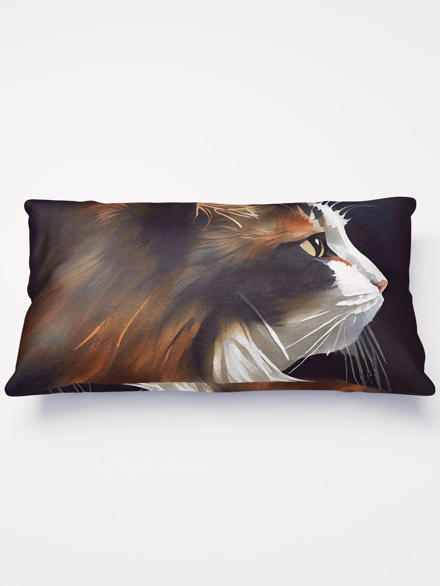 Sweet Kitty Profile - Calico Cat Throw Pillow product image (2)
