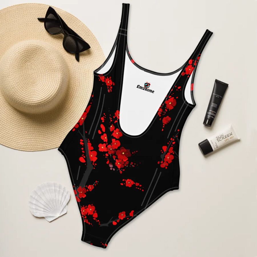 Sakura Blossom Burst - Swimsuit Black product image (10)