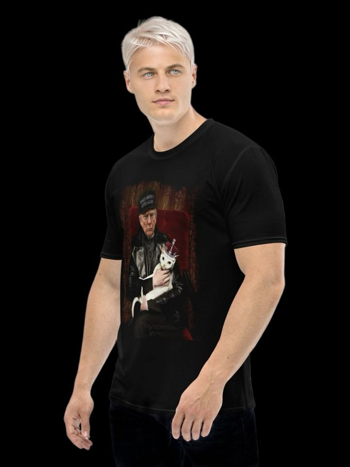 Trump Goth T-shirt - 'Make America Goth Again' Design with White Cat Queen product image (2)