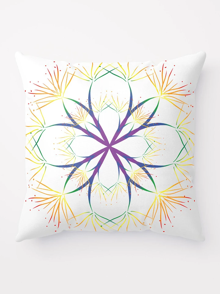 Delicate Rainbow Abstract Throw Pillow product image (1)