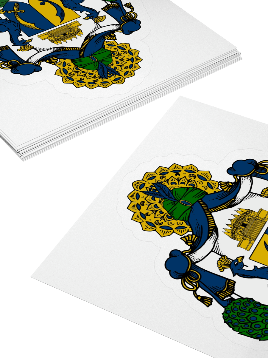 Peacock Court Kiss Cut Sticker product image (4)