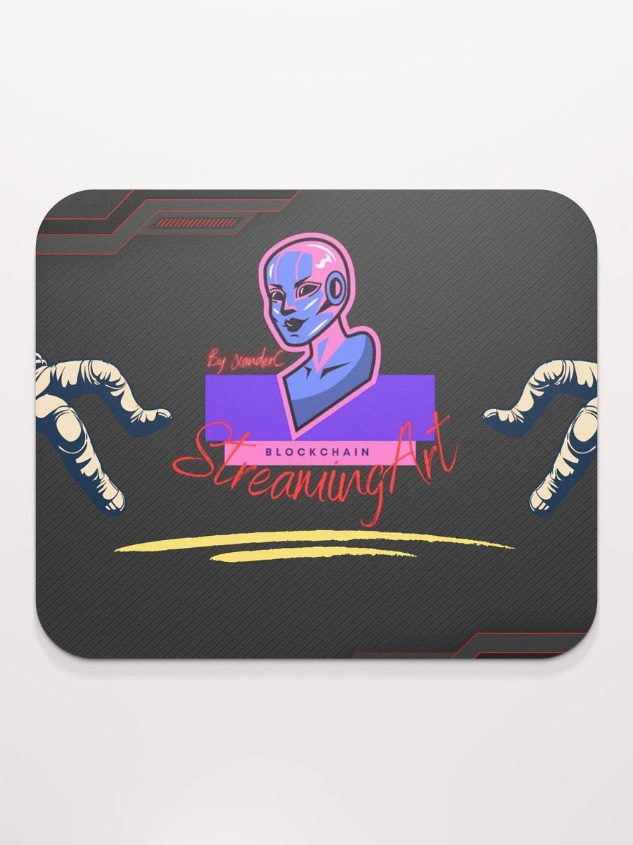 Futuristic StreamingArt Blockchain Mouse Pad product image (2)