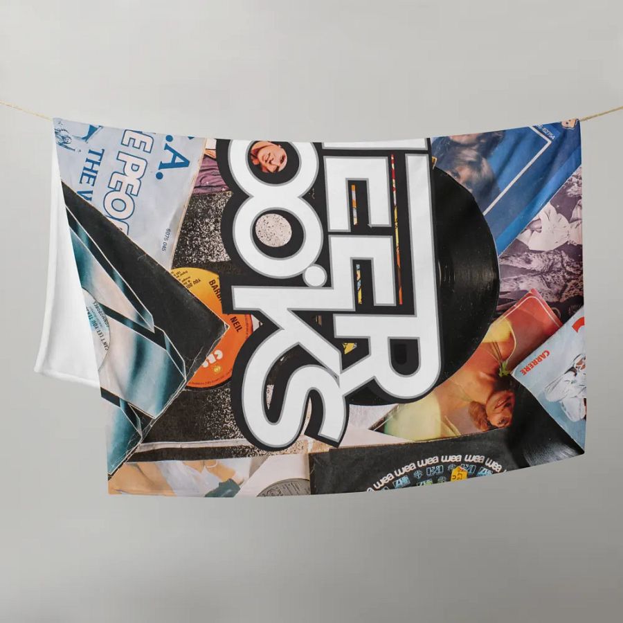 Logo & Records Throw Blanket product image (21)