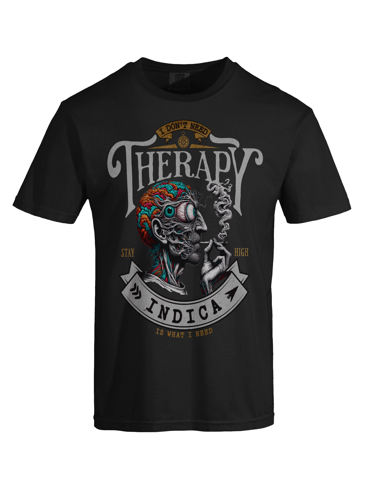 Psychedelic Mind - I Don't Need Therapy INDICA - Heavyweight T-Shirt product image (3)