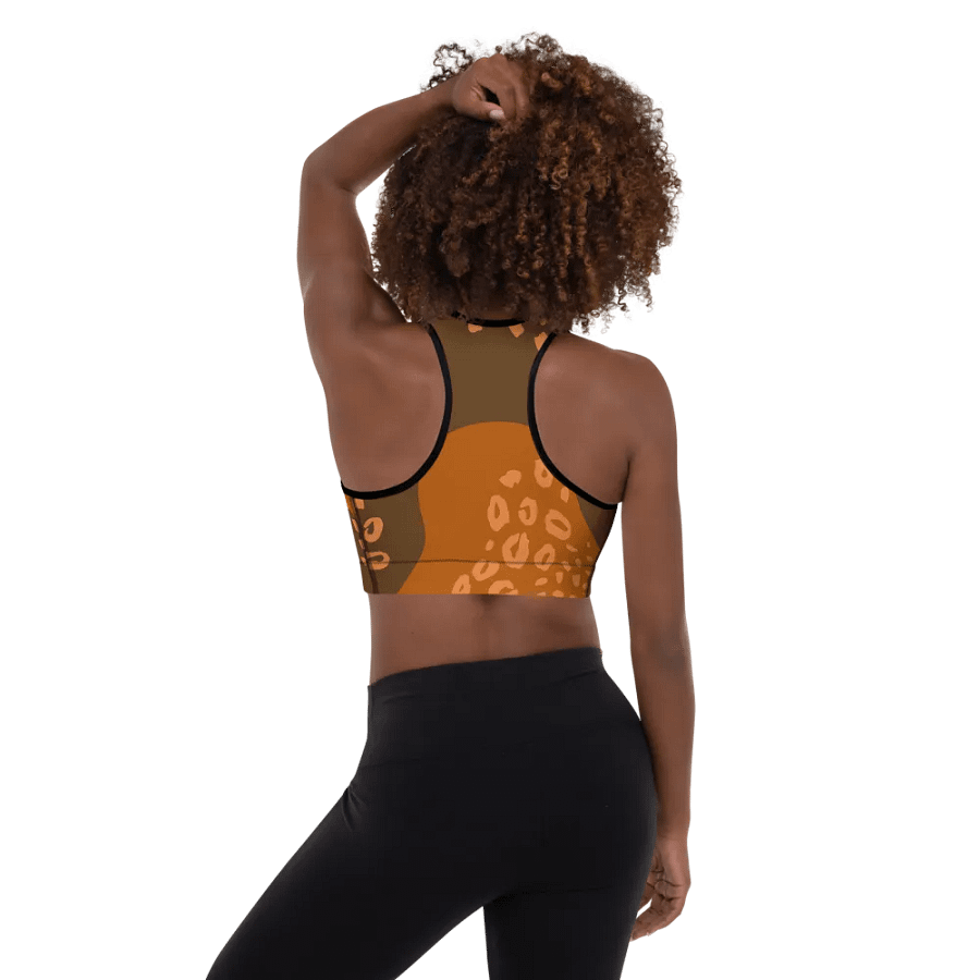 Flowing Orange Camo Sports Bra product image (7)