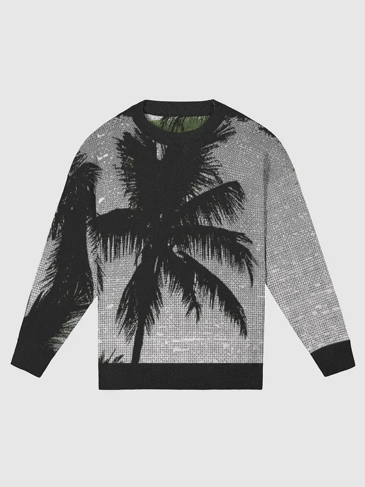 Island Vibes: Relaxed Fit Jacquard Crewneck Sweater product image (1)