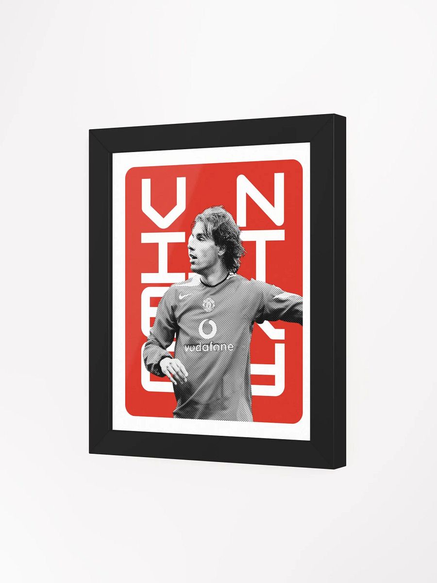 Ruud van Nistelrooy BW Manchester United Name Art Framed Print product image (1)