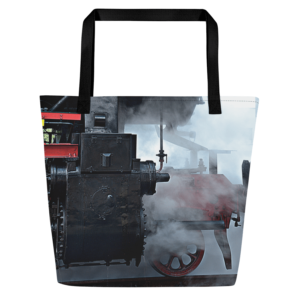 Große Tragetasche - Dampflokomotive Detailausschnitt product image (4)