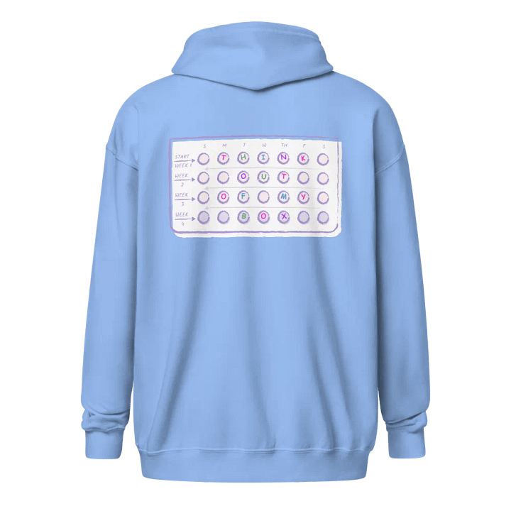 THINK OUT OF MY BOX Zipper Hoodie product image (2)
