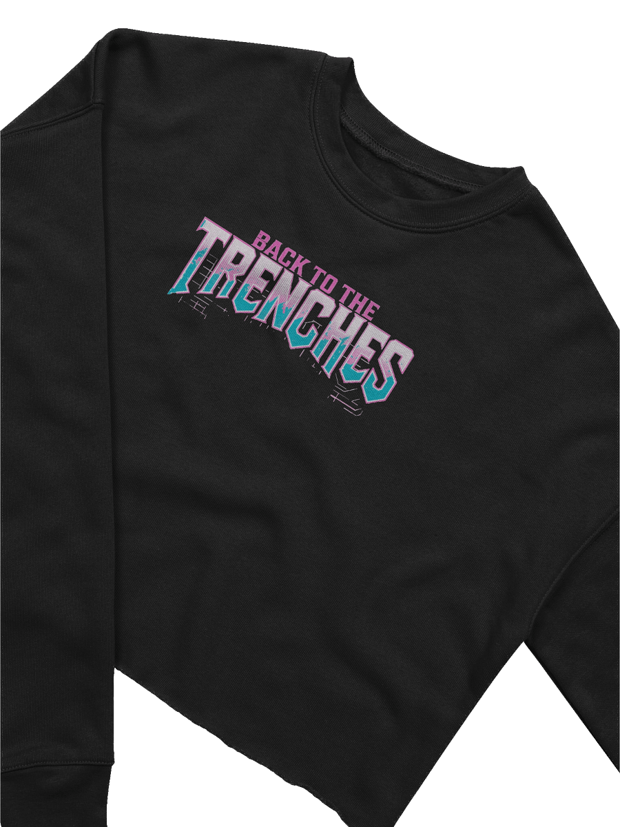 BACK TO THE TRENCHES CROP SWEATSHIRT product image (3)