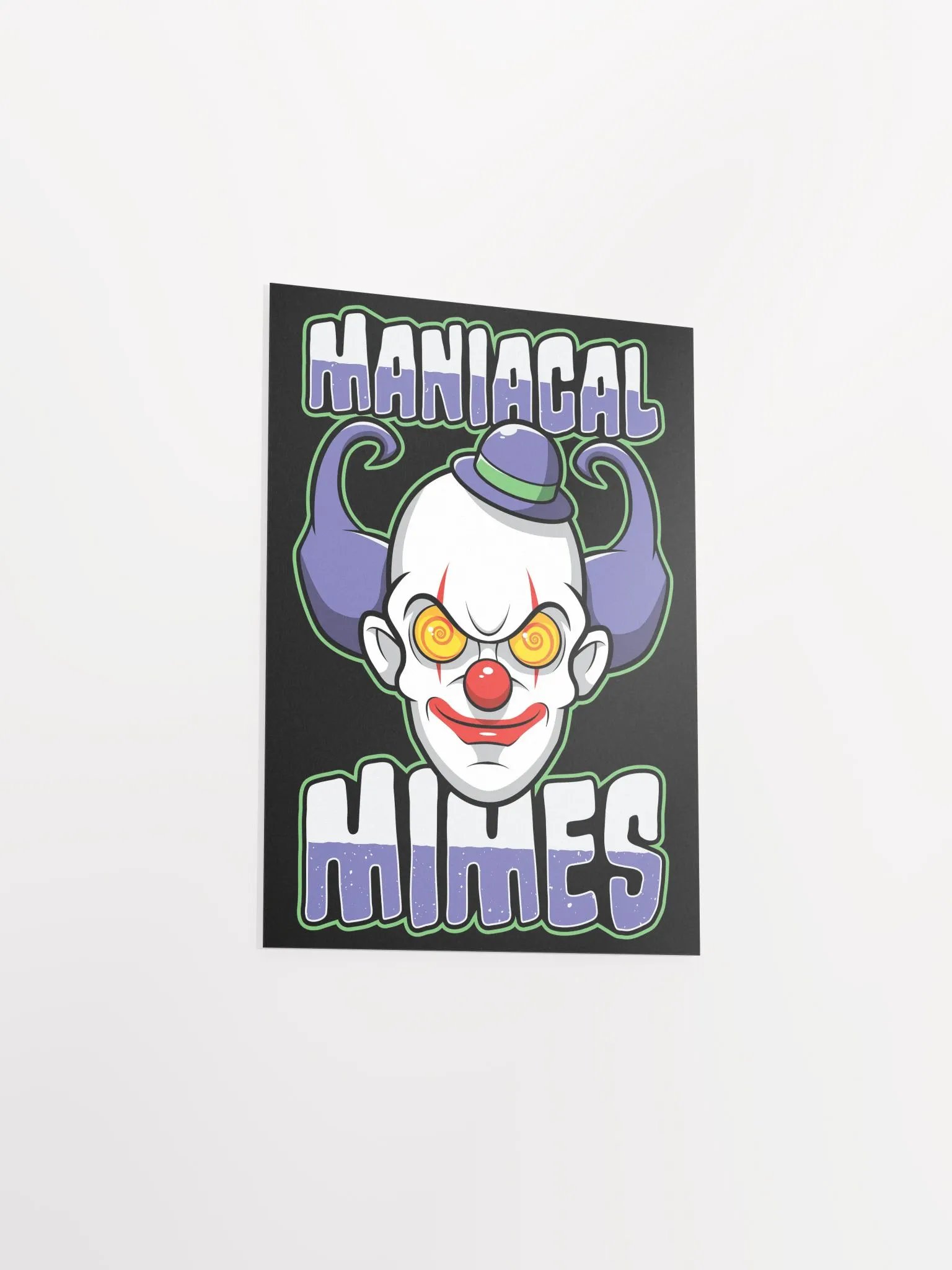 Maniacal Mimes Creepy Clown Poster – Spooky & Funny Wall Art product image (11)