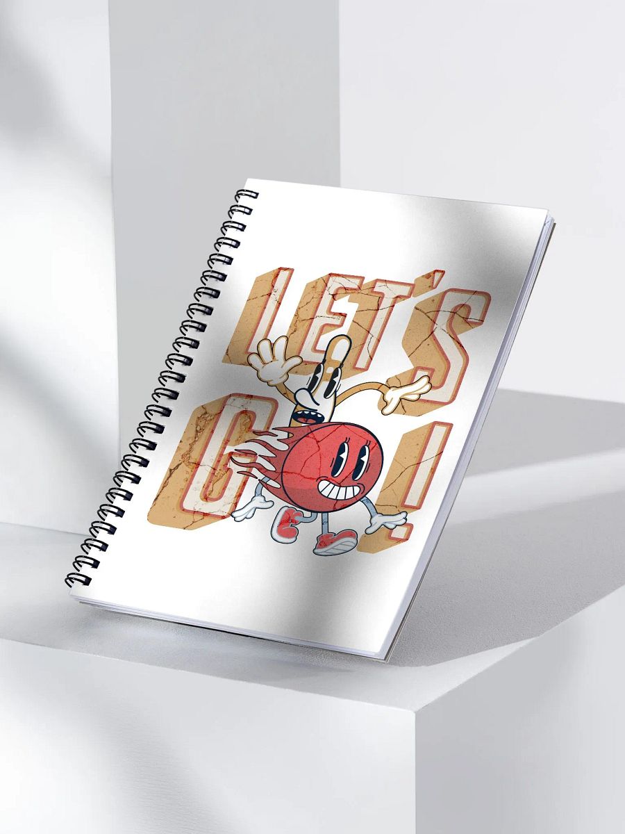 Lets Go Mascot Bowling Exciting Adventure Spiral Notebook product image (3)
