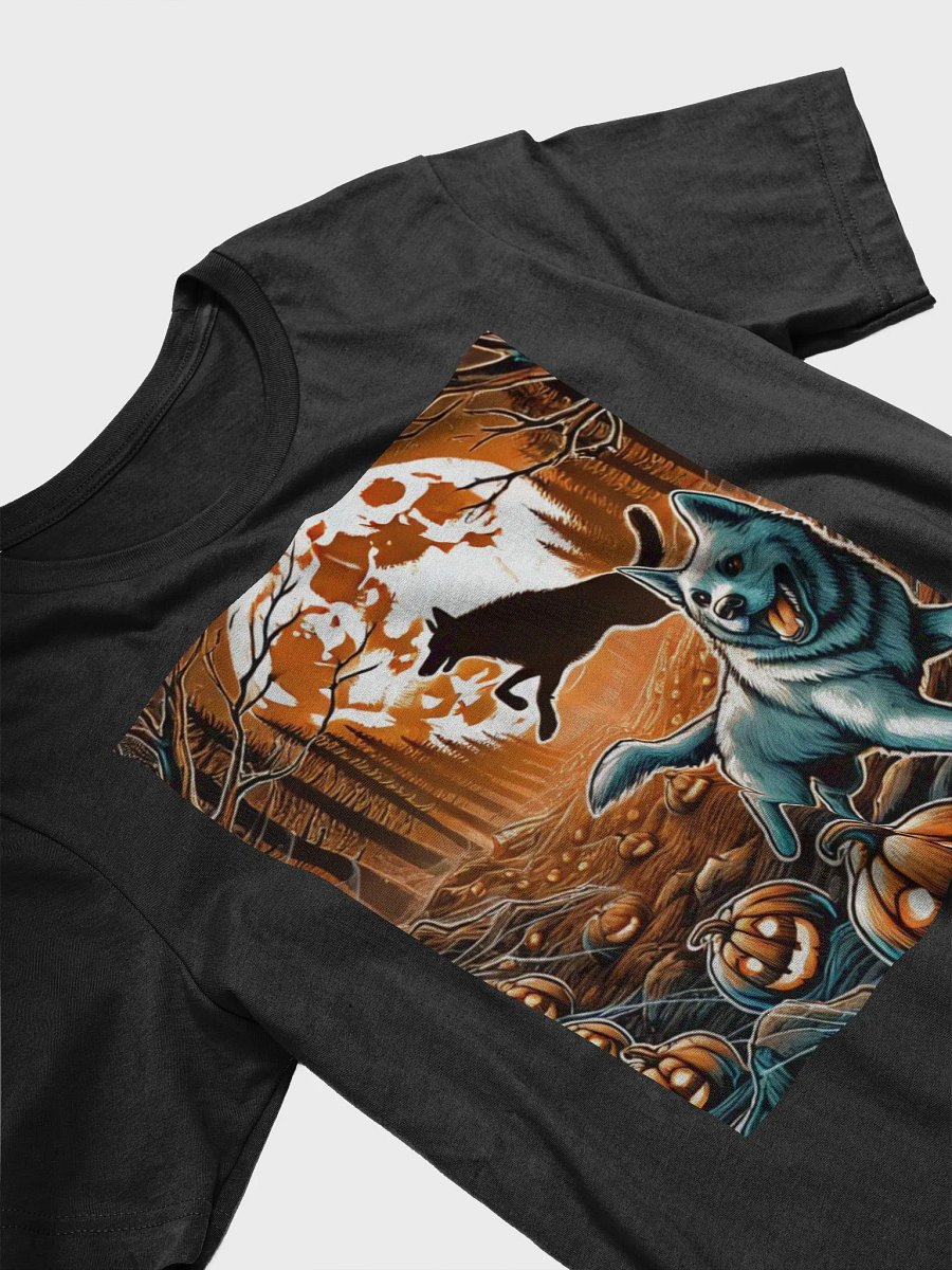 Moonlit Howl Halloween T-Shirt Orange product image (3)
