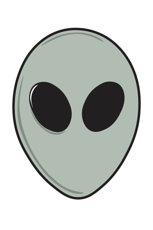 Alien Head - Small & Large Bundle - Wallpaper product image (2)