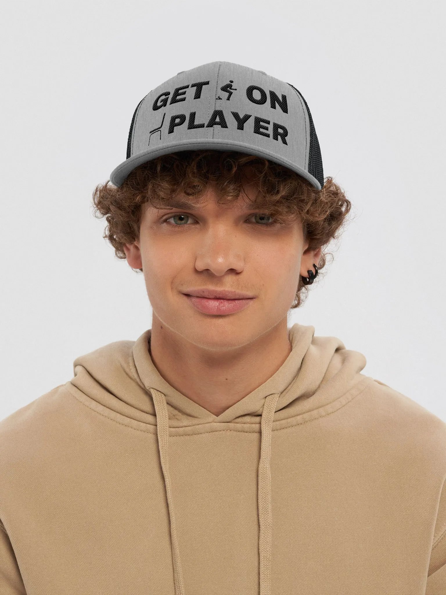 "Get s*** on" (dark text) Trucker Hat product image (4)