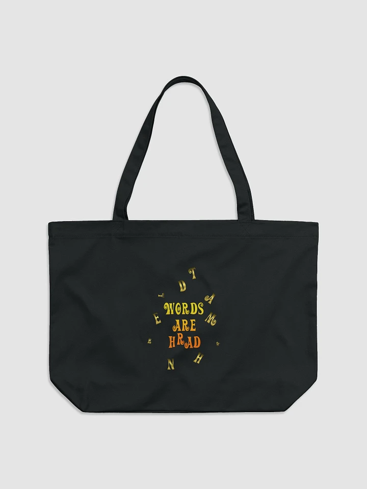 Words are Hrad Tote product image (1)
