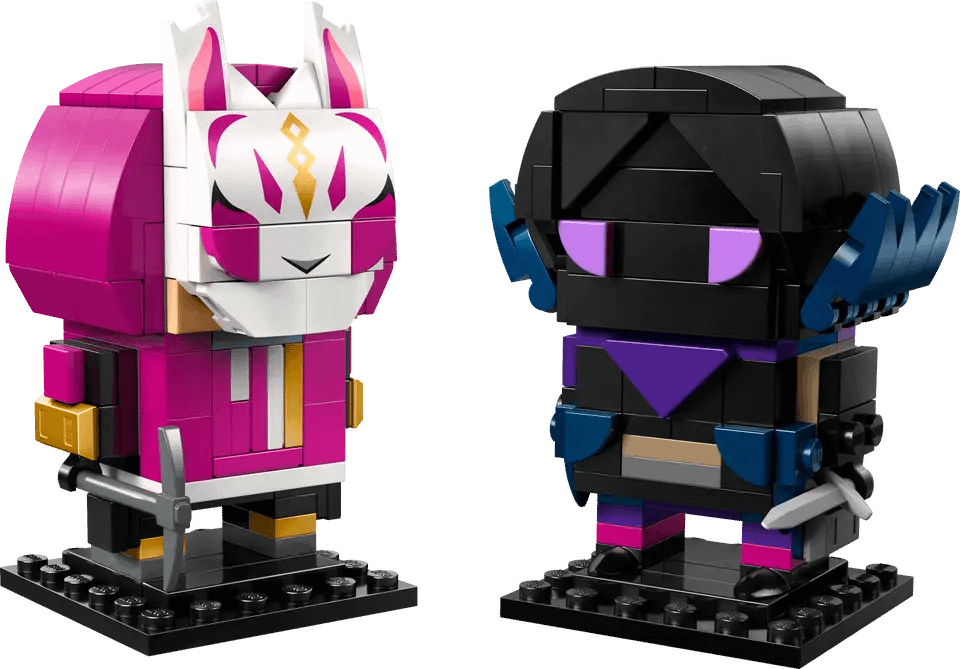 LEGO Fortnite Figurinele Drift si Raven (Brick Headz) product image (1)