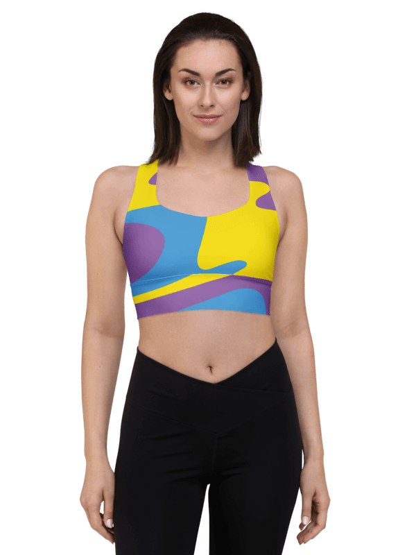 Vibrant Swirl All-Over Sports Bra product image (6)