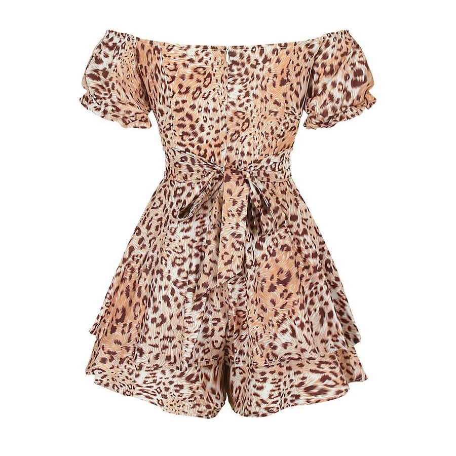 Women's Summer Short Sleeve Neck Pleated Floral Jumpsuit product image (5)