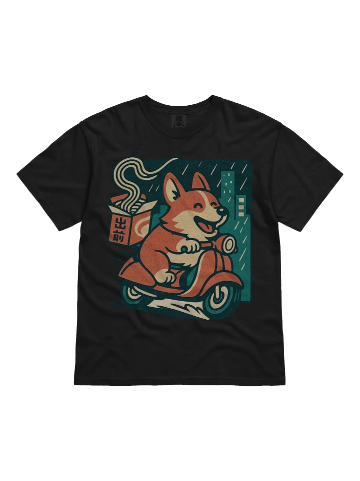 Corgi Ramen Delivery Drift Funny Corgi Dog Japanese Retro T-Shirt product image (6)