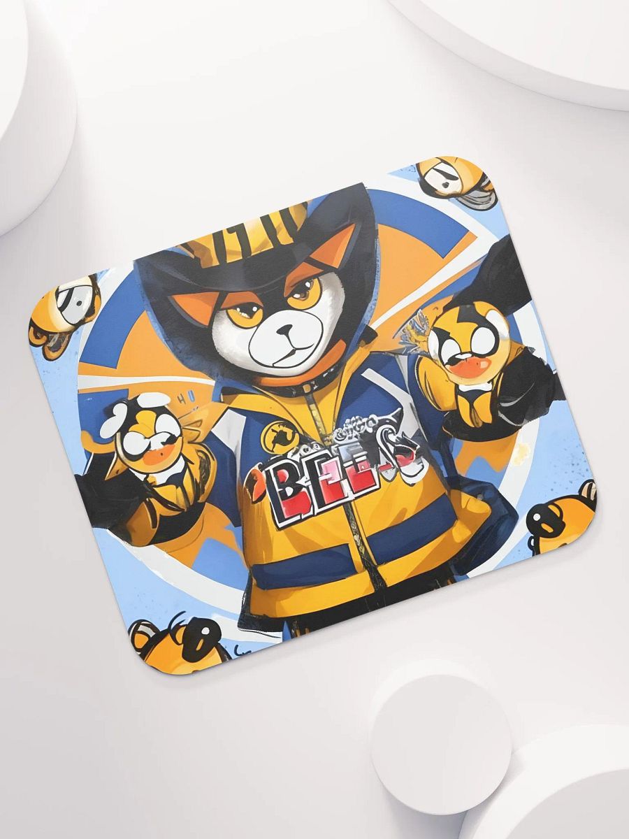 Buzzing Raccoon Sports Mouse Pad product image (7)