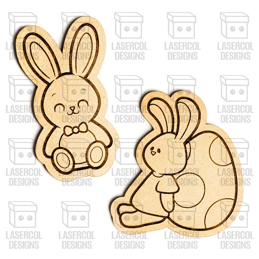 Easter Bunny Paint Kit DIY Cut Outs Set 5 - Laser Cut Files product image (6)