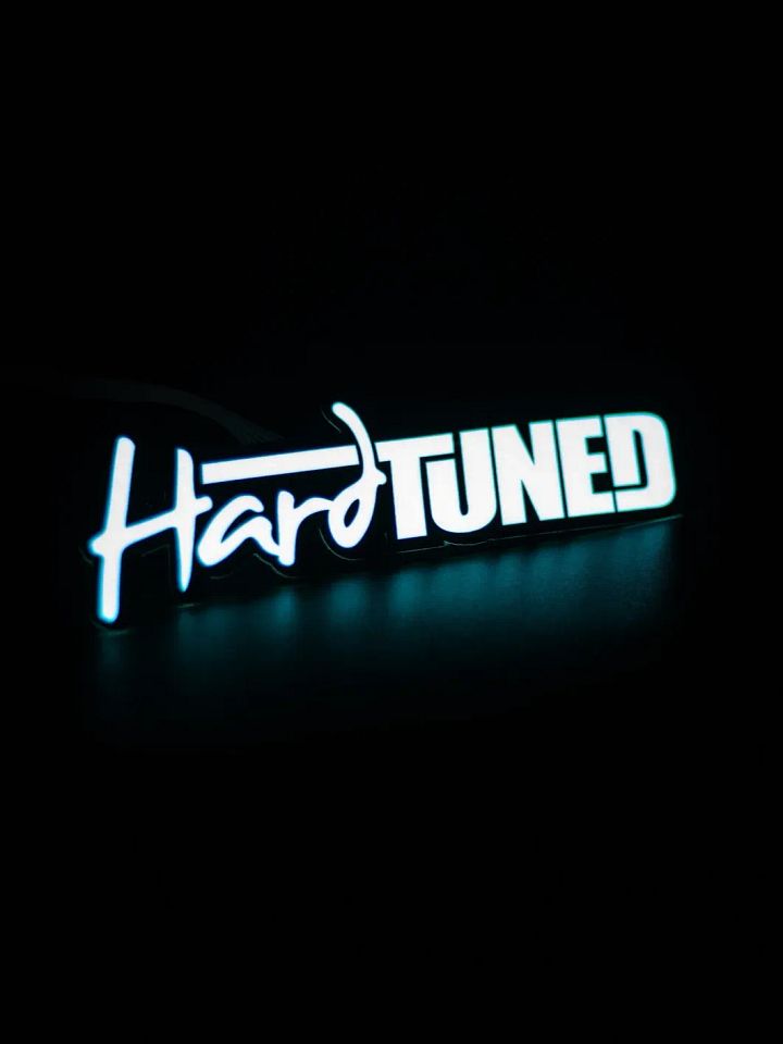 HARD TUNED Digital Logo Sticker – JDM Style Car Decal product image (1)