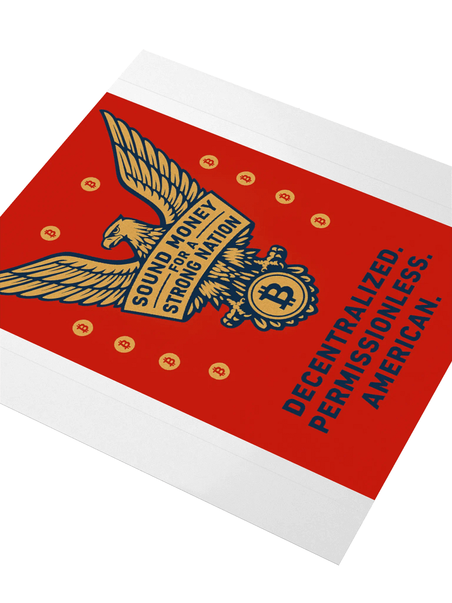 Sound Money Sticker - red background product image (9)