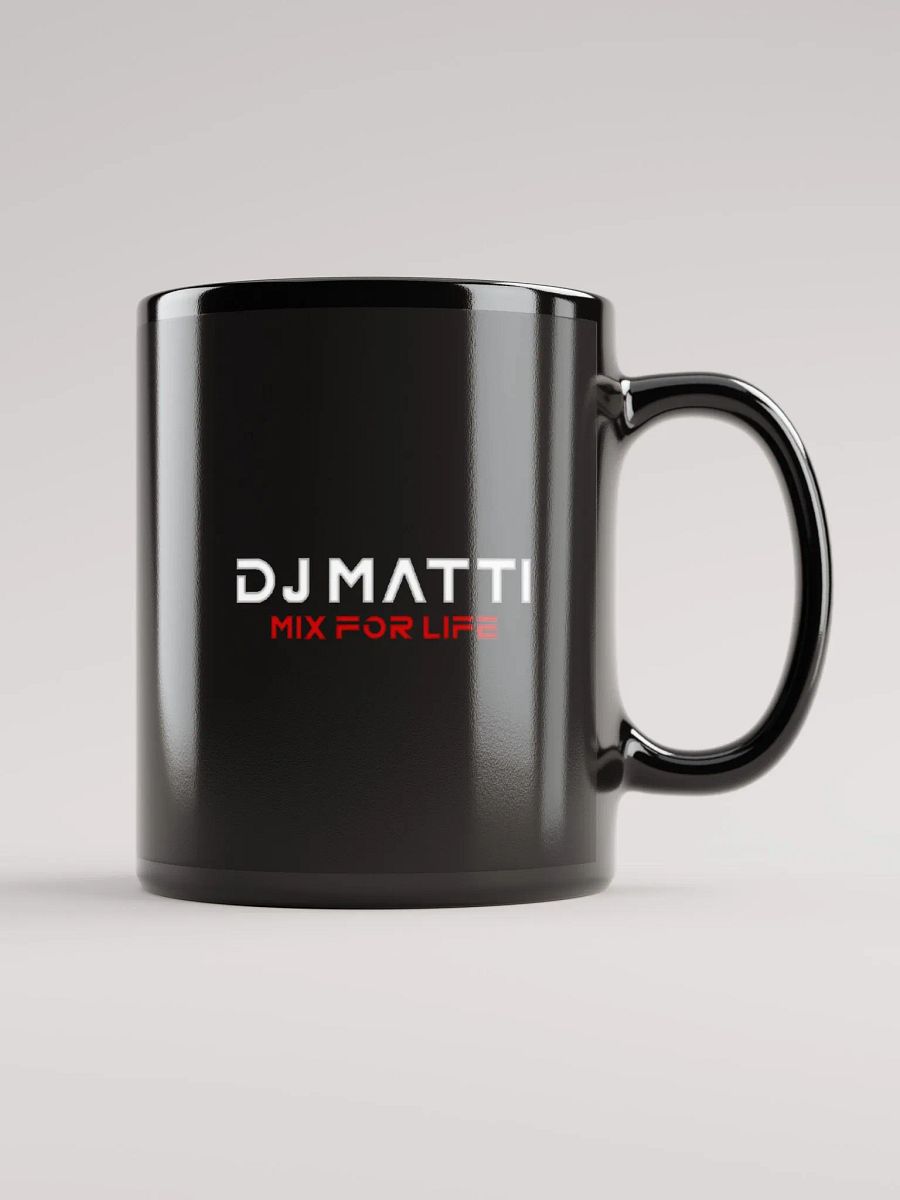 DJ Matti Black Glossy Mug product image (1)