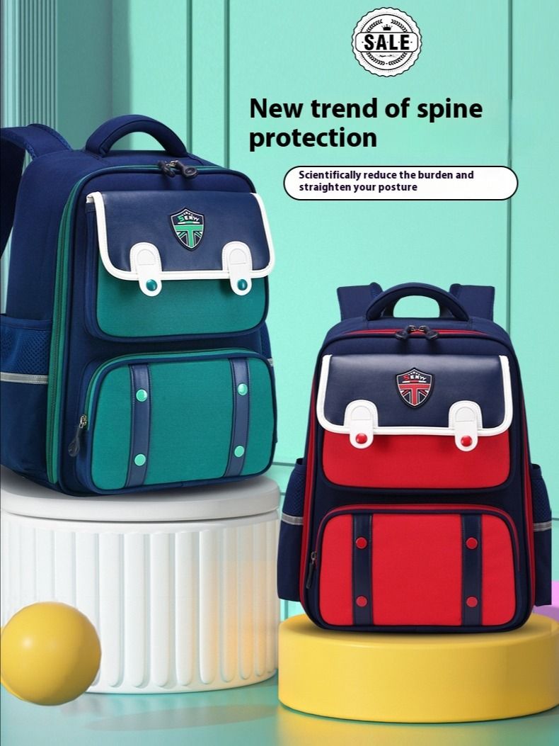 Student Schoolbag Spine Protection Burden Alleviation Backpack Water Repellent VIA Onlineshop product image (1)
