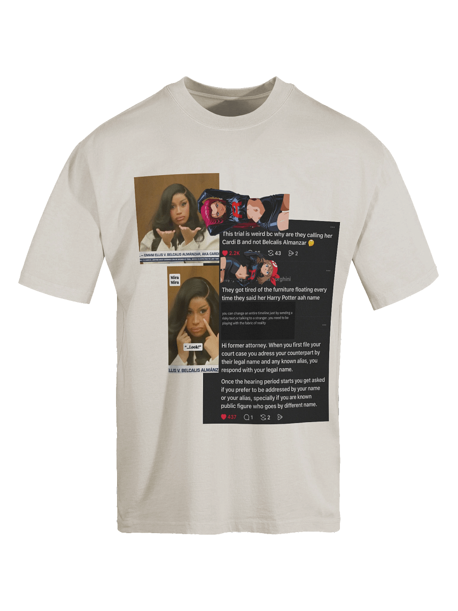 cardi b court case trial meme product image (6)
