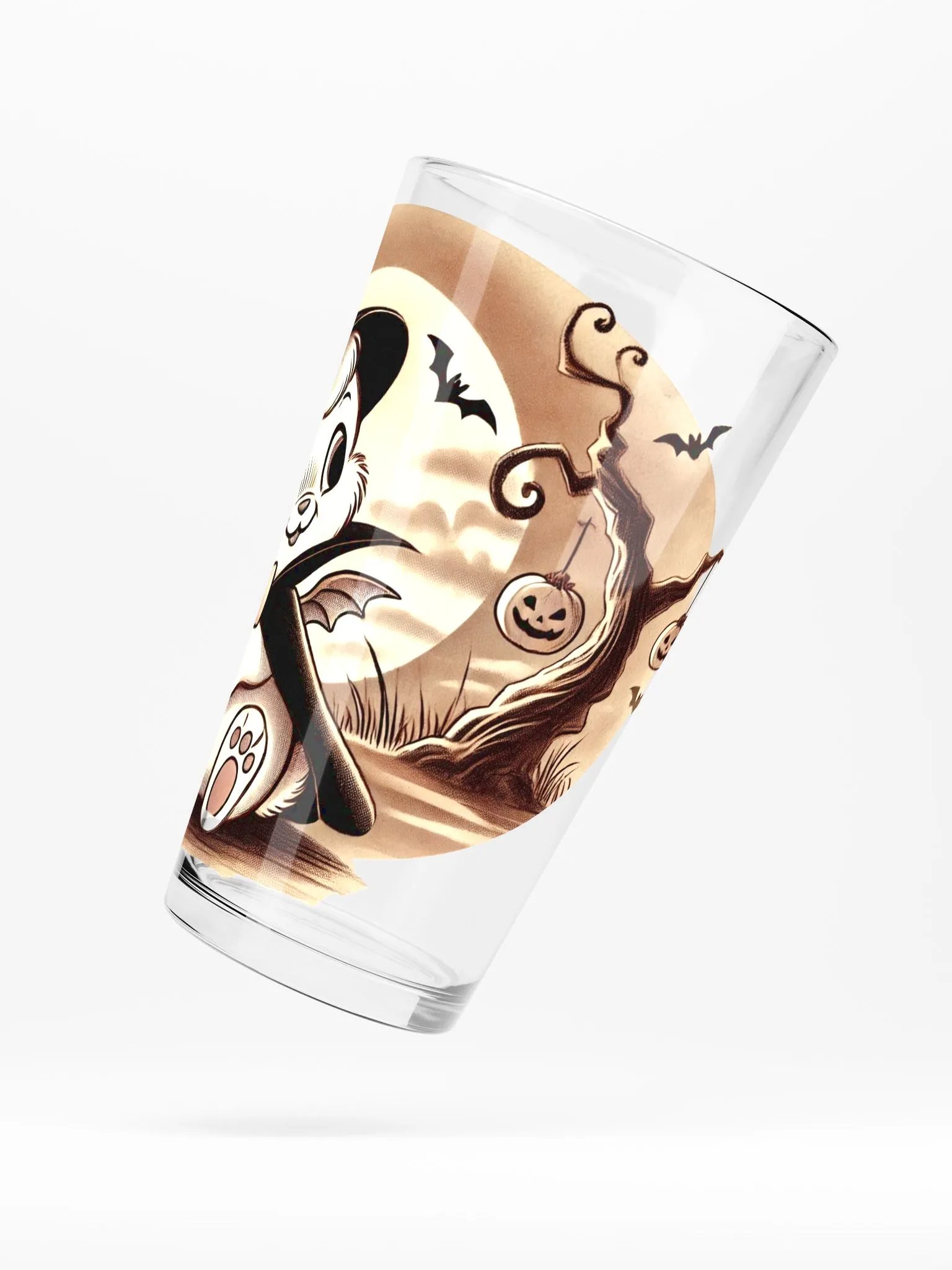 Vampire Bunny Halloween 16 oz Glass product image (5)