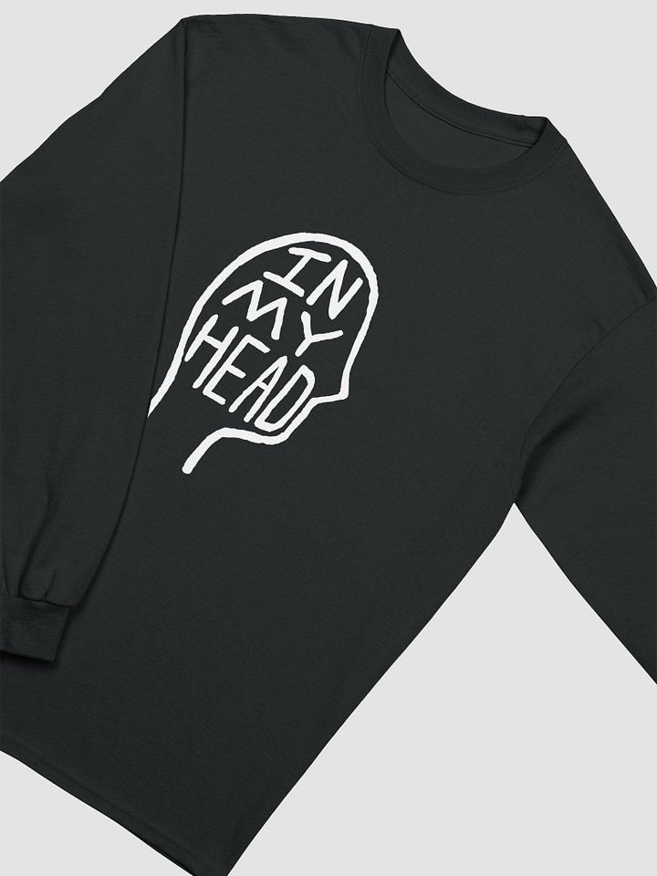In My Head (white design) printed cotton long sleeve product image (1)
