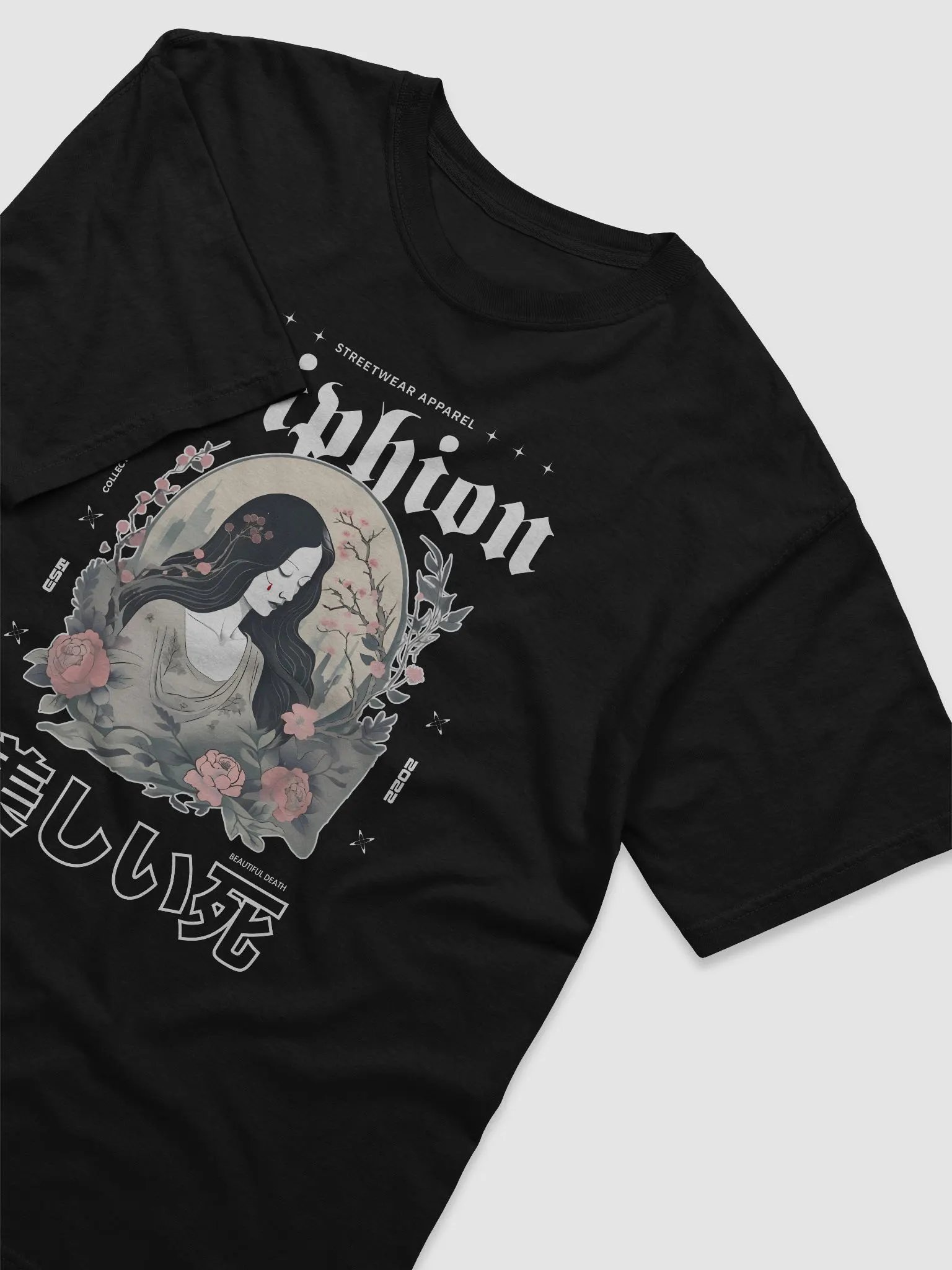 Japanese Streetwear Skull Tshirt - Beautiful Death 2 product image (26)