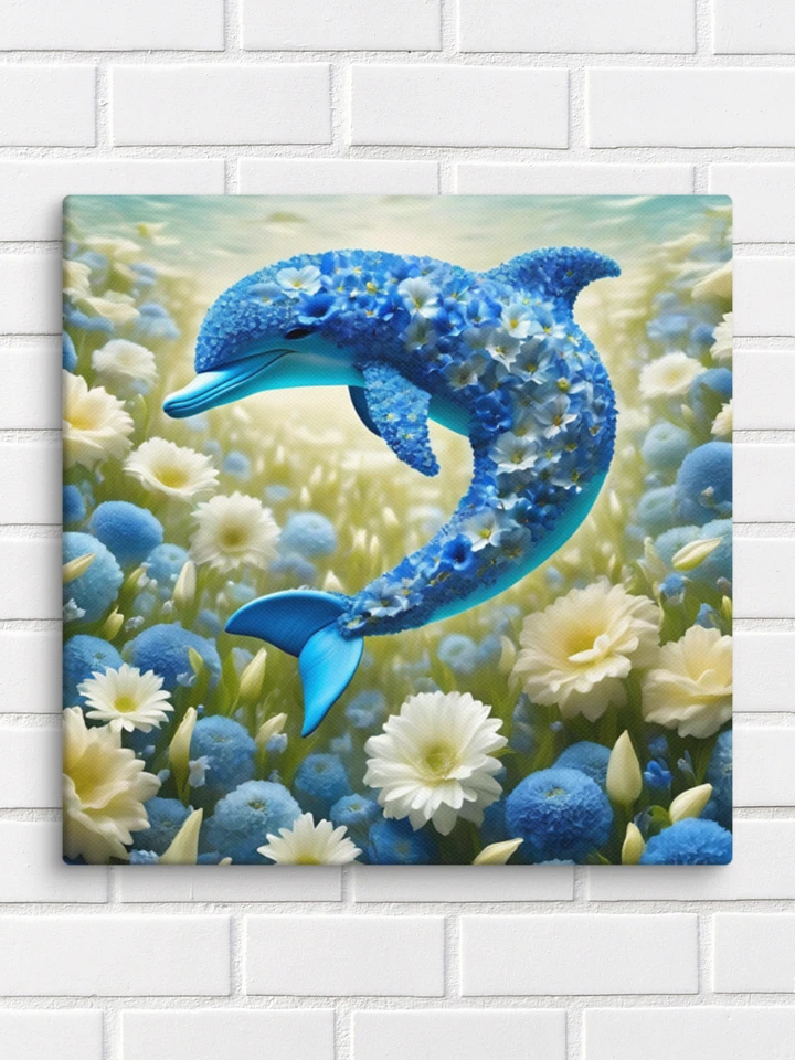 Flower Dolphin Wall Art product image (1)
