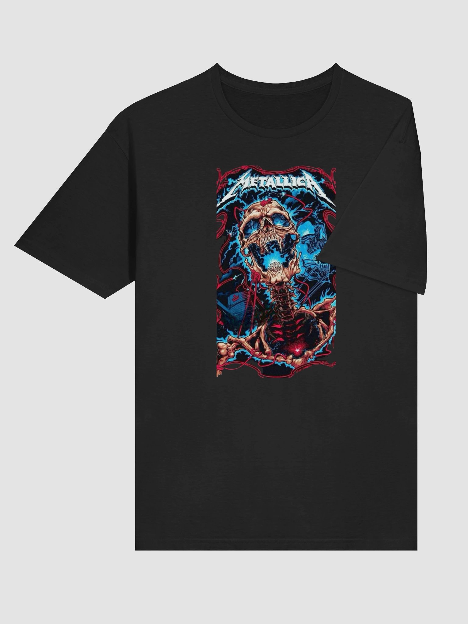 Metallica T-Shirt - Ride the Lightning Electric Skull Art product image (4)