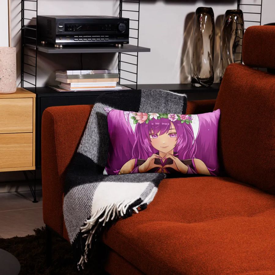 Floral Heart Anime Premium Pillow Case product image (26)
