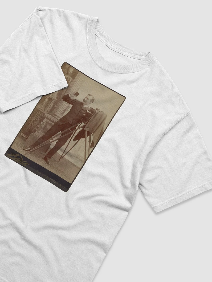 An Actor Posing with a Large-Format Camera By Benjamin J. Falk (c. 1885) - T-Shirt product image (3)