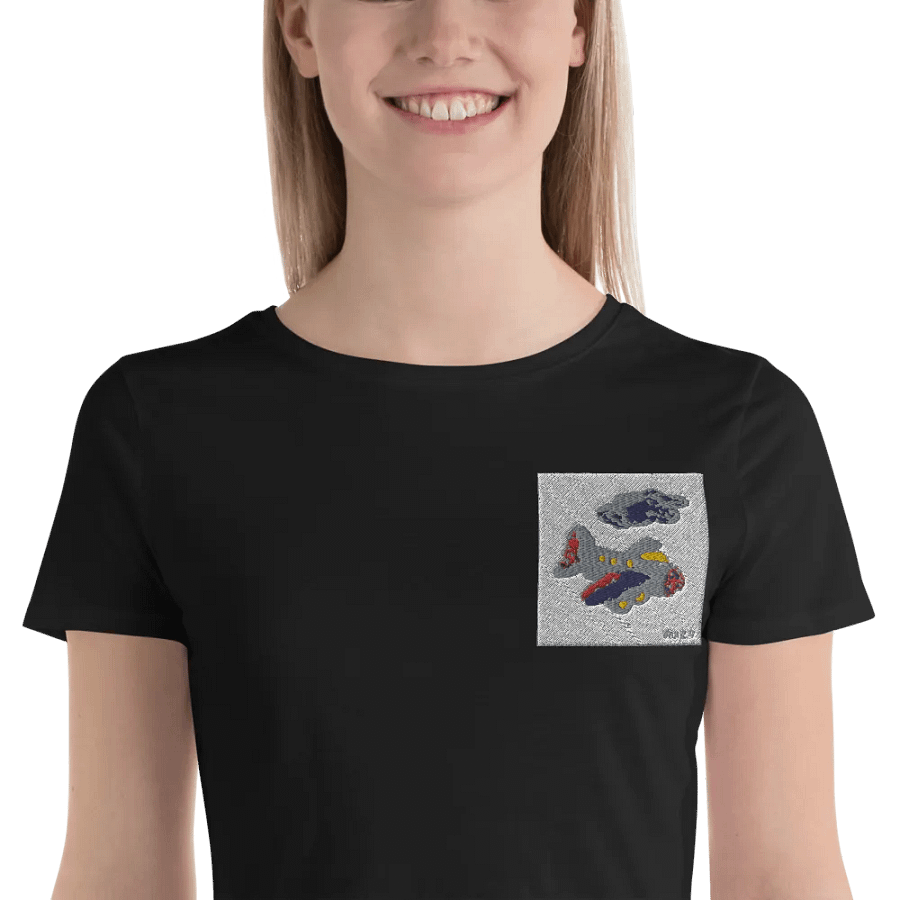Kid Airplane (Bella+Canvas Women's Crop Tee) product image (3)