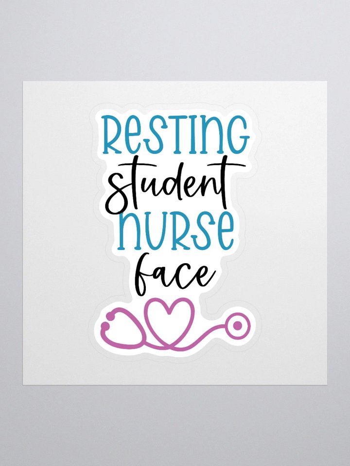 Resting Student Nurse Face Sticker product image (2)