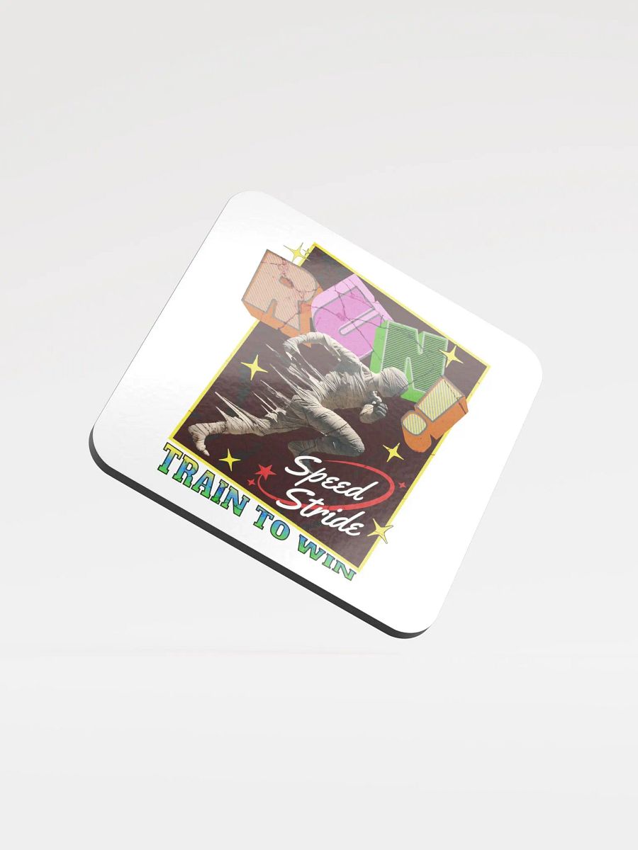 Train To Win Block Letters Run! Speed Stride Cork Coaster Set product image (4)