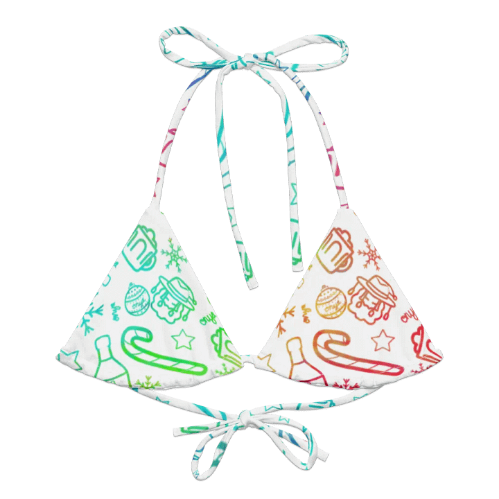 Limited Edition Christmas Rainbow String Bikini Top product image (1)