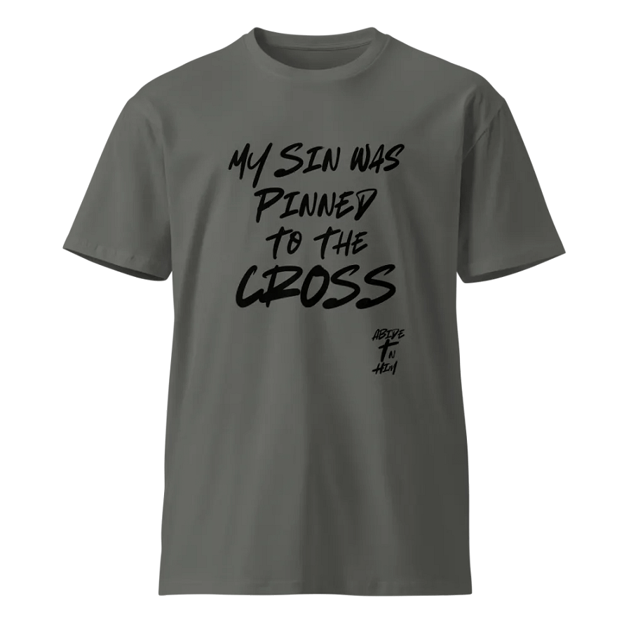 Abide In Him Christian Clothing - My Sin Was Pinned Premium T-Shirt product image (1)