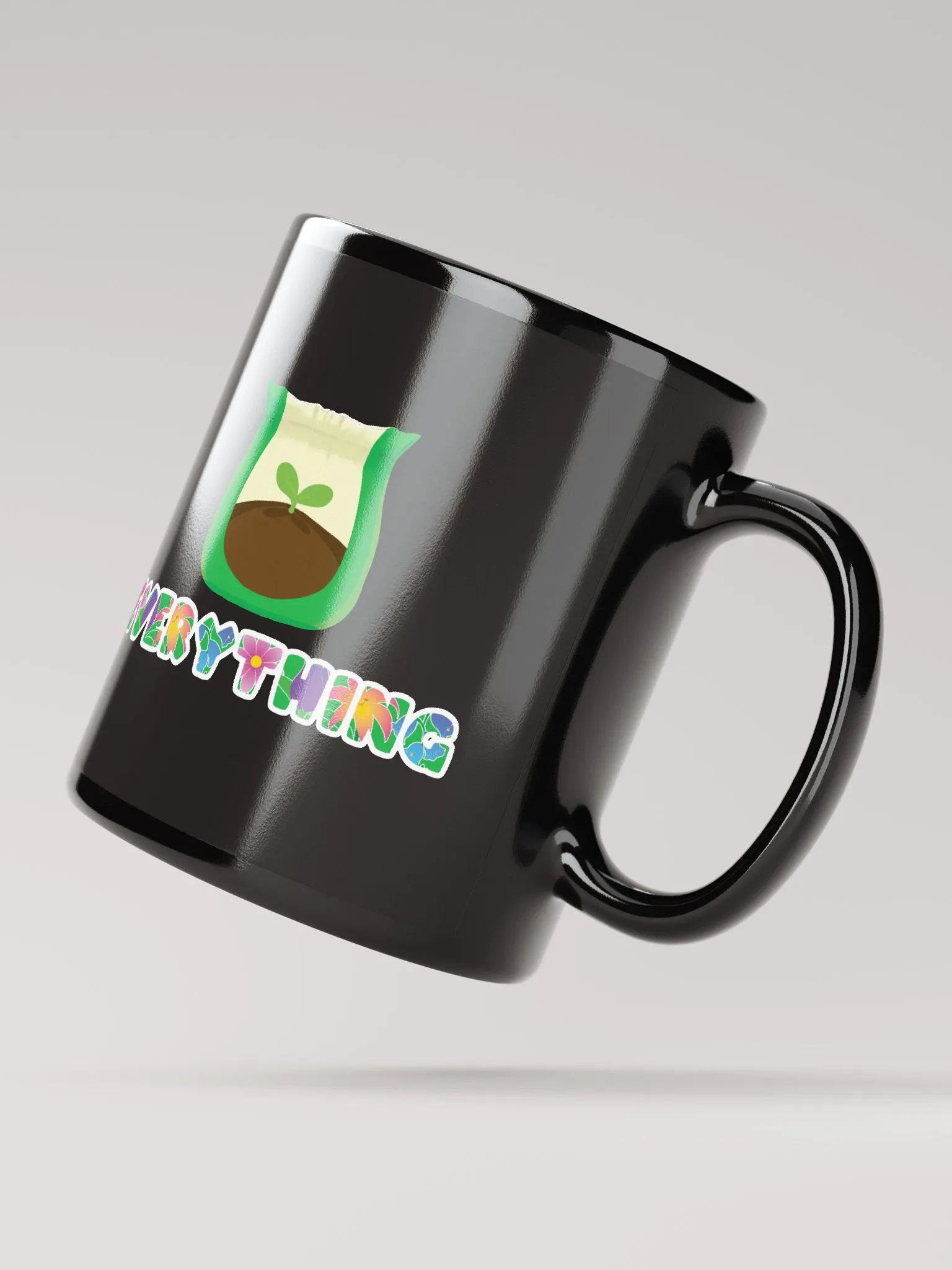 Fertilize Everything Black Mug- double sided product image (3)