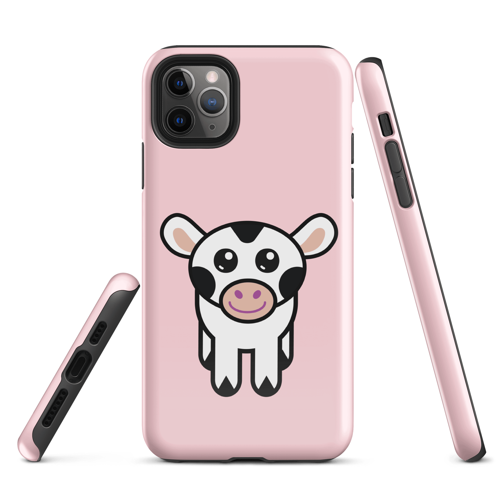 Calfee the Friendly Cow iPhone case - pink product image (1)